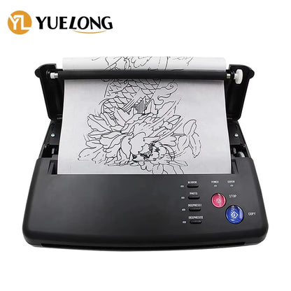 Black Tattoo Transfer Stencil Machine Thermal Copier for Printing and Transferring the Tattoo Designs for Tattoo Printer Transfe