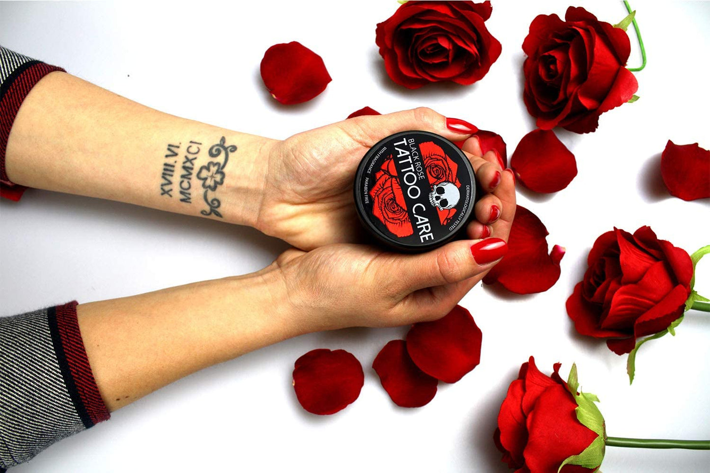 Makra Black Rose – Aftercare & Brightener Ointment - for New & Older Tattoos – Protects and Deeply Moisturizes – Enhances Colors, Prevents Fading, Brings Back Shine - 1.2 Oz/35 G