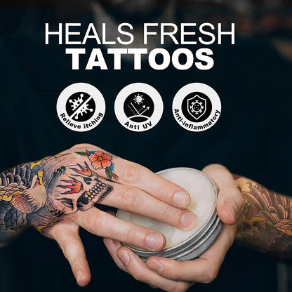 Tattoo Balm & Aftercare Cream- Color Enhancement That Revives Old Tattoos, Hydrates New Tattoos, Made with Natural Ingredients + Petroleum Free, Daily Tattoo Lotion Moisturizer & Brightener