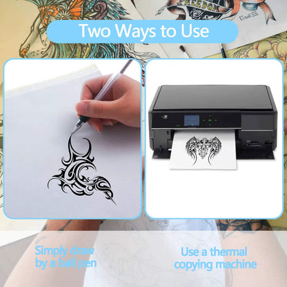 10/30/50/100Pcs Tattoo Transfer Pape High Quality A4 Size Copy Paper Thermal Paper for Tattoo Transfer Machine Tattoo Accessorie