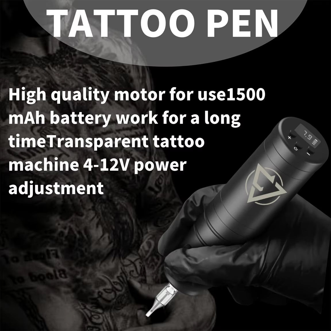 Wireless Tattoo Machine 1500Mah Battery 6 Hours Battery Life Tattoo Pen Tattoo Machine Permanent Makeup Machines Tattoo Supplies