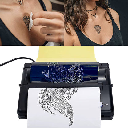 Black Tattoo Transfer Stencil Machine Thermal Copier for Printing and Transferring the Tattoo Designs for Tattoo Printer Transfe